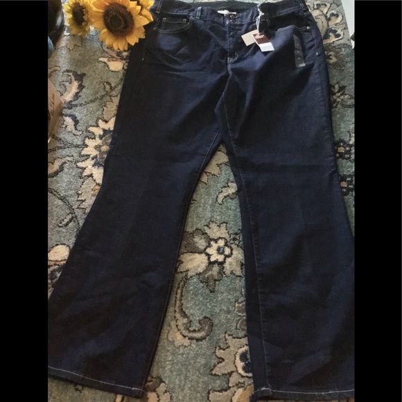 NWT Lane Bryant Tummy Panel HighRise Bootcut Jeans - Picture 4 of 9